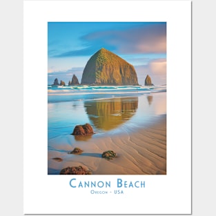 Vintage Retro Cannon Beach Oregon Posters and Art